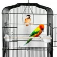 thumbnail image 2 of Zeny 59'' Bird Cage Large Wrought Iron Cage for Cockatiel Sun Conure Parakeet with Rolling Stand, 2 of 9