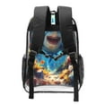 thumbnail image 2 of Rocae Colorful Underwater Shark for 16inch Clear Backpack Transparent School Backpack for Women Men, Capacity Clear Bag for College, Travel, 2 of 7