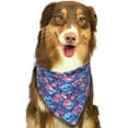 thumbnail image 6 of Naloa Blue Skull Flower Dog Bandanas 1PC Washable Triangle Dog Scarfs Premium Durable Fabric, for Small Medium Large Dogs and Cats, 6 of 6
