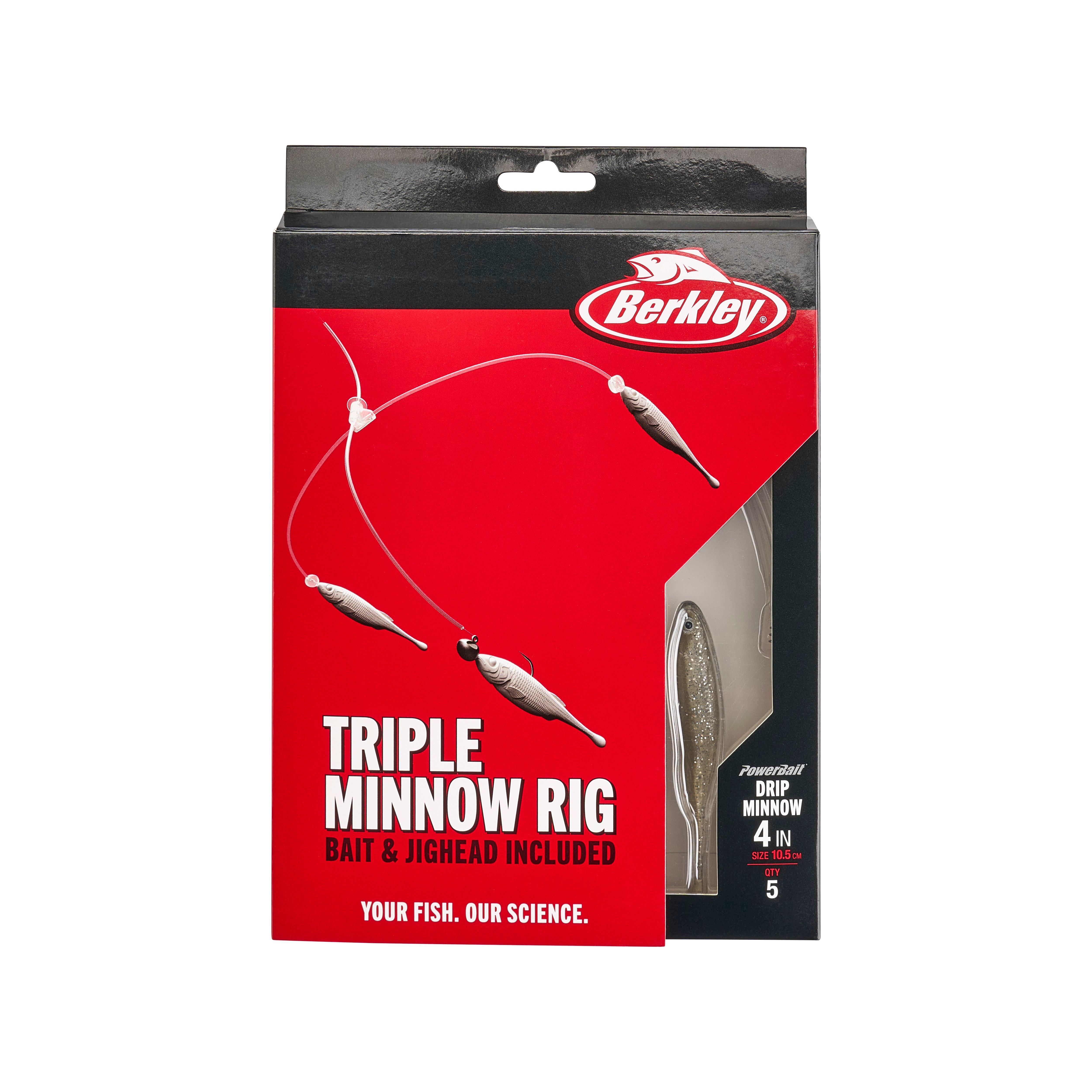 Berkley Triple Minnow Rig Kit, 4in, Tennessee Shad