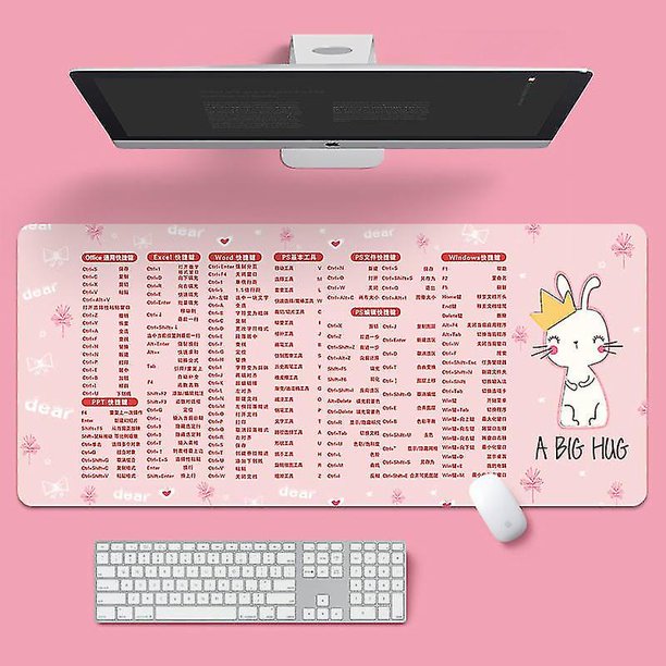 Teclado, tecla de acceso directo Lar Pad, almohadilla de escritorio de computadora de gran tamaño Cute Dorm