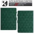 thumbnail image 2 of Allytech Case for 6.8" Kindle Paperwhite 11th Generation 2021, Embossed Pattern PU Leather Case with Card Slots & Pen Holder, Multi-Angle Viewing Stand Auto Sleep Wake Shockproof Flip Case, Green, 2 of 10