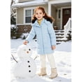 thumbnail image 4 of ZSHOW Girls' Recycled Jacket Waterproof Winter Coat Insulated Snow Jacket with Hood Light Blue 6/7, 4 of 10