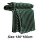thumbnail image 2 of Manta de vellón de 50 x 60 pulgadas para sofá cama, manta de franela de microfibra súper suave y acogedora con rayas 3D, liviana para adultos, mujeres y niñas, 2 of 5