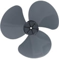 thumbnail image 2 of 12 Inch Plastic Fan Blade Replacement 3 Leaves Transparent Black, 2 of 5