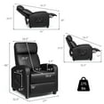 Costway Electric Vibrating Sleep Massage Recliner Sofa Chair for Adults with Remote Control