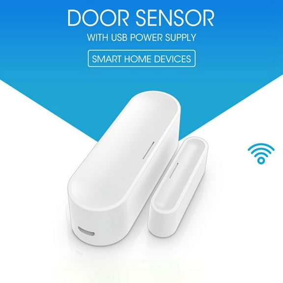 Tuya Smart Door Window Sensor WiFi Home Wireless Detectors USB Open/Close APP Remote Alarm