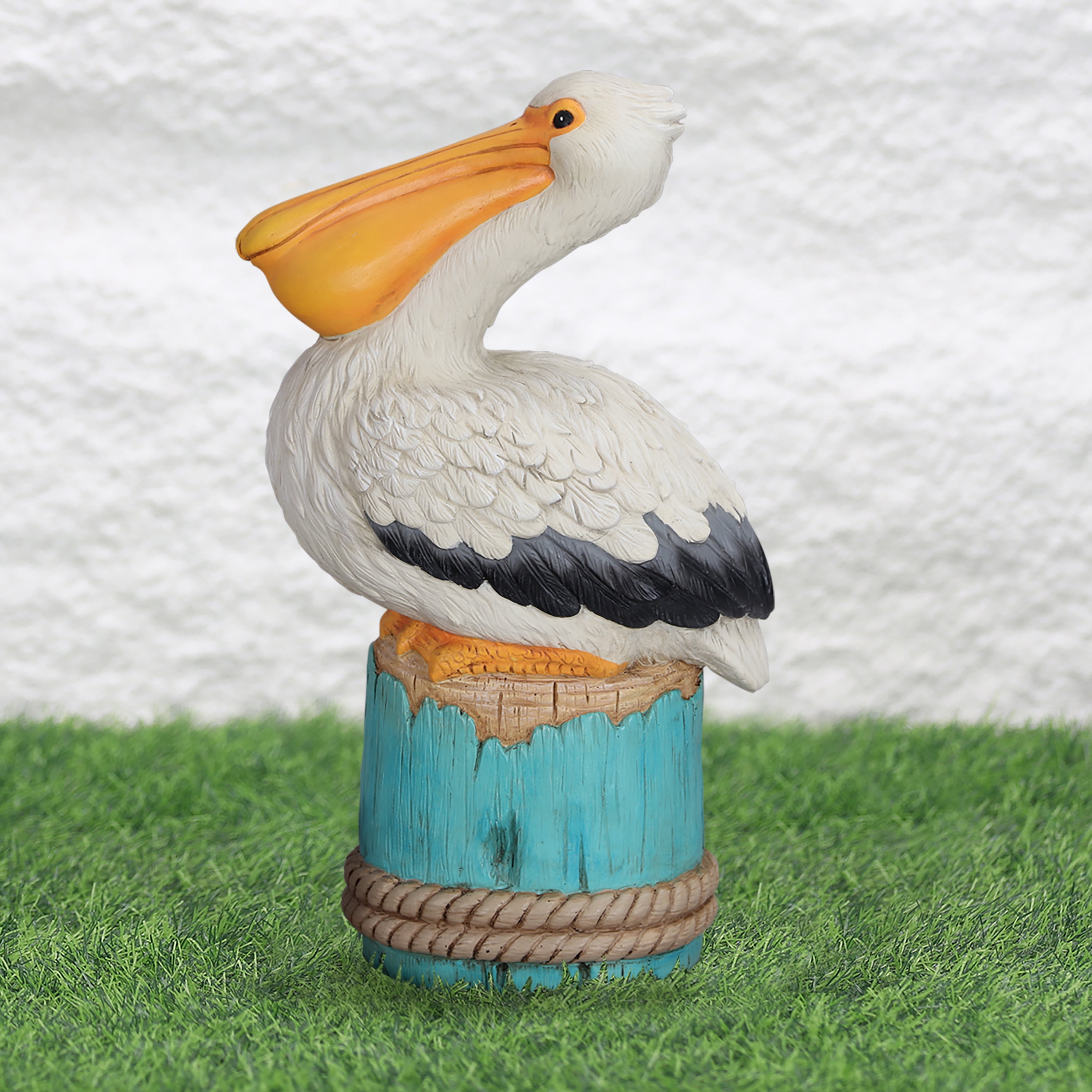 (6 pack) Mainstays Outdoor Pelican Anchor Garden Statuary, 7.38 in L x 4.75 in W x 12.88 in H