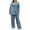Blue, variant on Bovxnpu Two Piece Sets for Women Fall Outfits, Women's Oversized Lounge Set Pullover Top Wide Leg Pants Knit Sweater Set Lounge Matching Sets Sweatsuit Winter Clothes