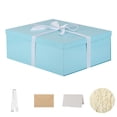 thumbnail image 1 of Caja de regalo OBMMIRAO extra grande 43x33x15 cm azul con tapa, 1 of 7