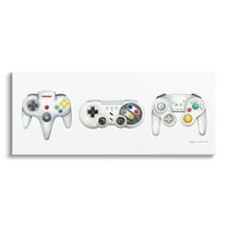 Stupell Vintage Video Game Controllers Beauty & Fashion Painting Gallery Wrapped Canvas Print Wall Art