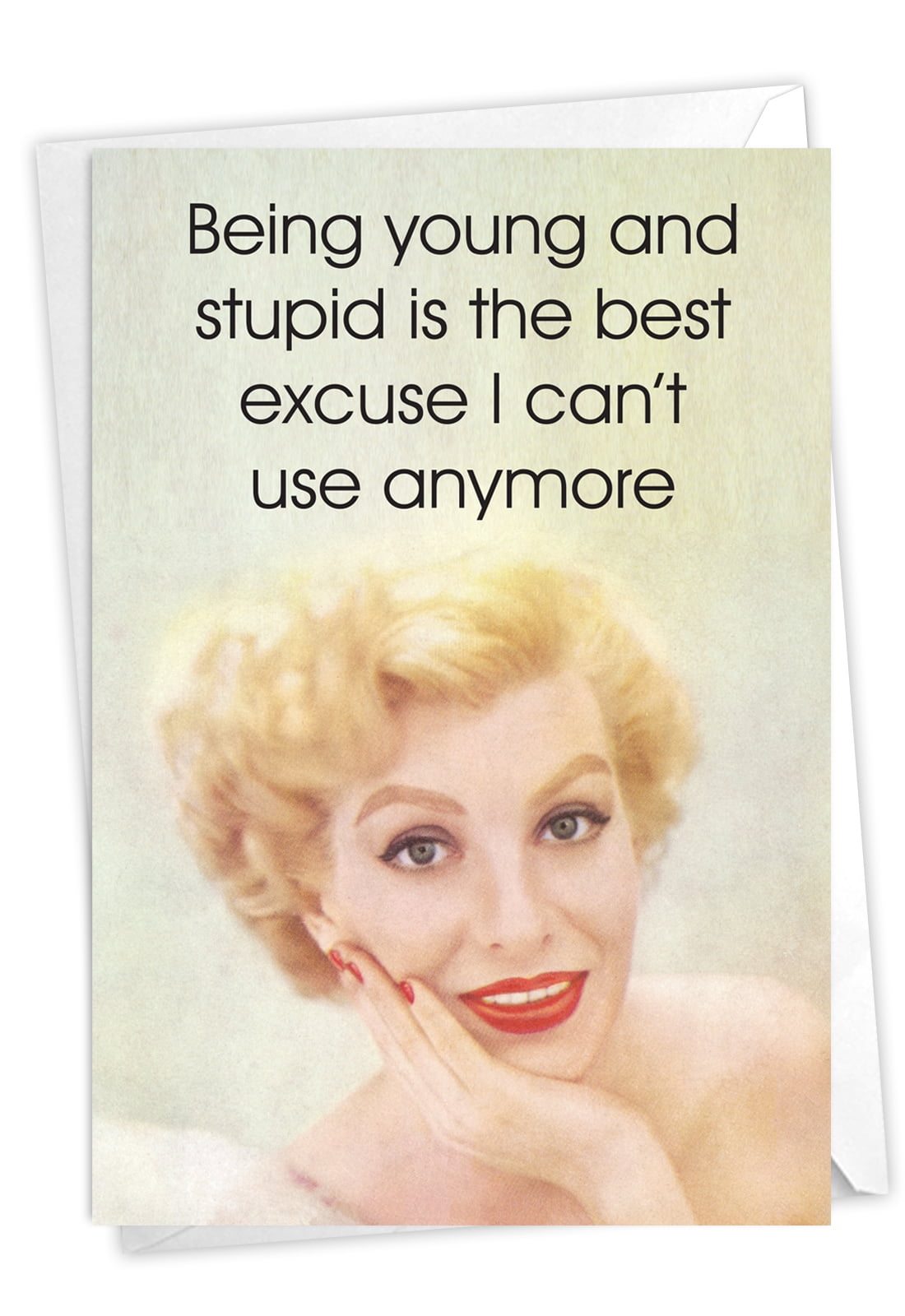 Funny Retro Birthday Card for Women - Adult Bday Humor Greeting, Moms
