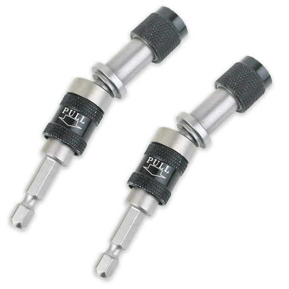 1/4" Swivel Hex Bit Holder with Locking Pivot and Quick Release Sleeve (2 pc)