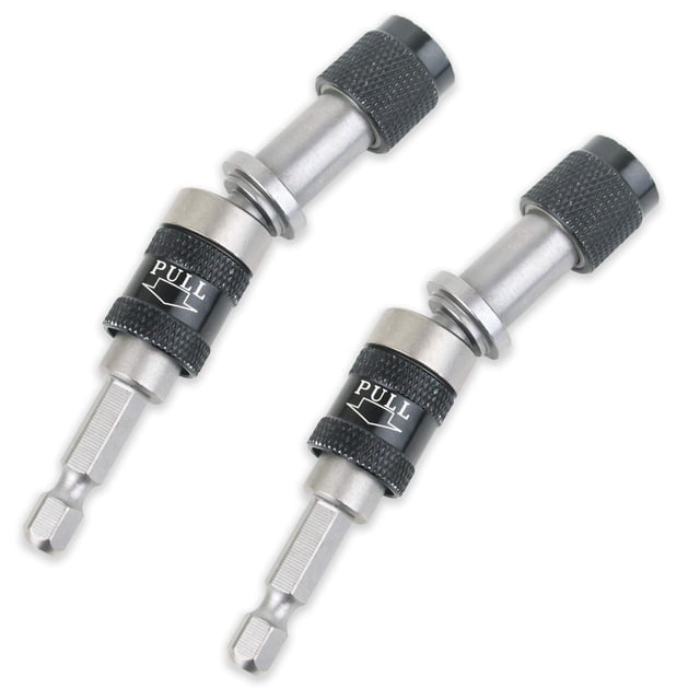 1/4" Swivel Hex Bit Holder with Locking Pivot and Quick Release Sleeve (2 pc)