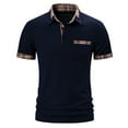thumbnail image 1 of Birdeem Chemises pour Hommes Chemise Décontractée Patchwork Imprimé Bouton Col Rabattu Manches Courtes T-Shirt Chandail Blouse, 1 of 12