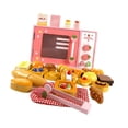 thumbnail image 2 of Juego de cocina de madera para microondas, accesorios de cocina, electrodomésticos de aprendizaje, juguete para juego de imitación para niños de 3 a 8, 2 of 9