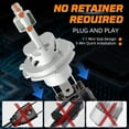 thumbnail image 3 of RXTSQI H4 LED Headlight Bulb Motorcycle, 9003 HB2 LED Light 6000K White for High and Low Hi/Lo Beam 3570 CSP LED Chips, Pack of 1, 3 of 10