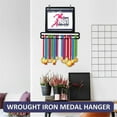 thumbnail image 3 of Medal Hanger Display, Mounted Medal Hanger with Number Bags and Hooks Race Medal Display Rack Practical Medal Holder,B, 3 of 4