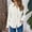 White, variant on Ladies Shirts Summer Top for Women Casual Women's Long Sleeve Shirt for Everyday Wear Relaxed Fit Round Neck Solid Blouse Ideal for Spring and Summer Easy Care Options for Daily Leisure White L