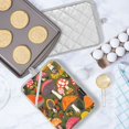 thumbnail image 5 of Yayeee Pot Holders Kitchen Heat Resistant with Pocket 7"x9.8" Cotton Oven Cooking Hot Pads, Vibrant Mushroom, 5 of 7