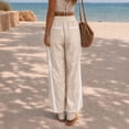 thumbnail image 3 of Womens Leopard Baggy Wide Leg Track Pants Elastic Waist Y2K Sweatpants, 3 of 5