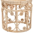 thumbnail image 3 of Baxton Studio Bowie Modern Bohemian Natural Brown Rattan 2-Piece Nesting End Table Set, 3 of 5