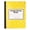 Yellow, variant on VKLU Marble Composition Notebook, Wide Ruled Lined Journal with Sewn Binding, Flat-Lay Professional Note-taking Book for Office & Home, Modern Black Marble