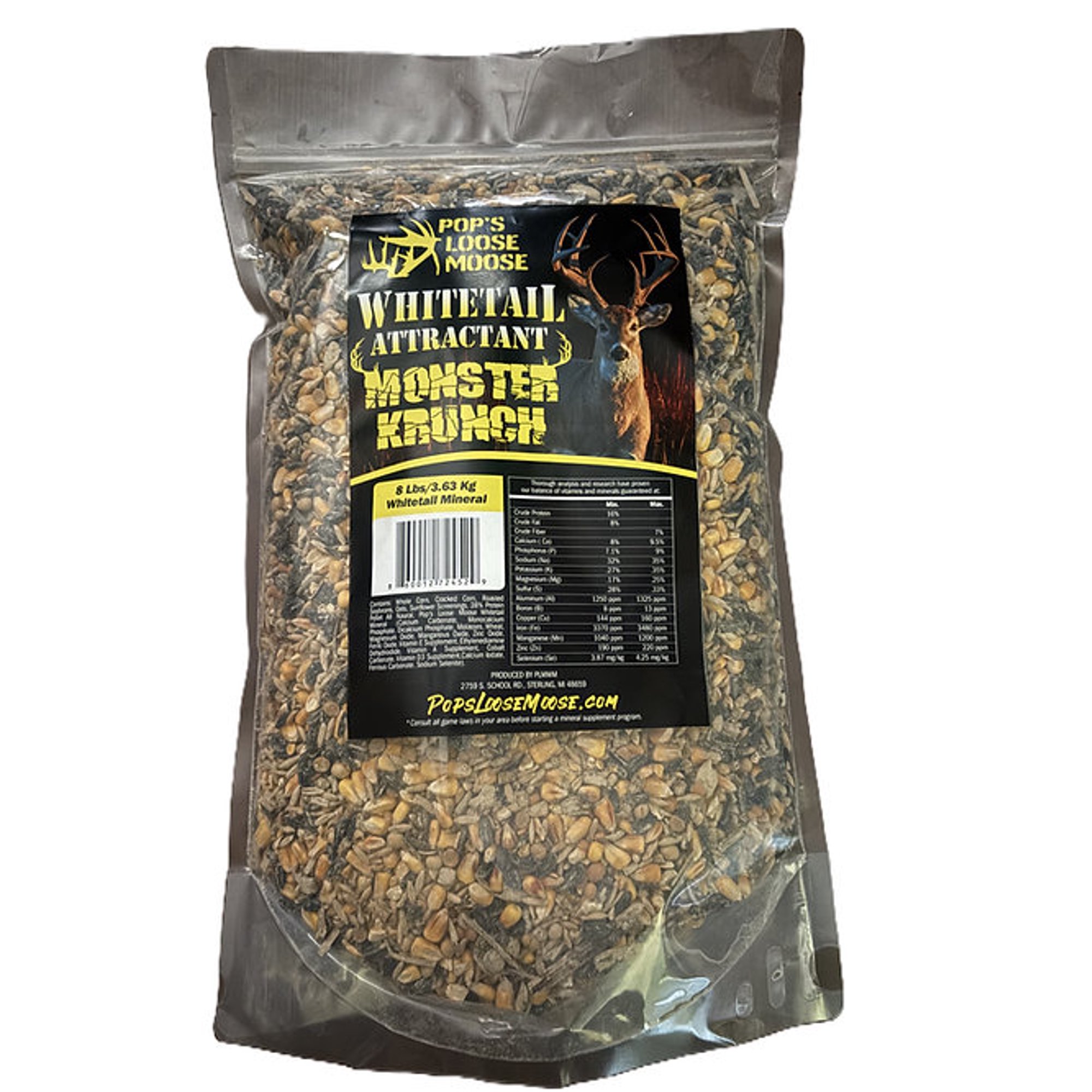 Pop s Loose Moose Monster Krunch Whitetail Deer Attractant 8lb