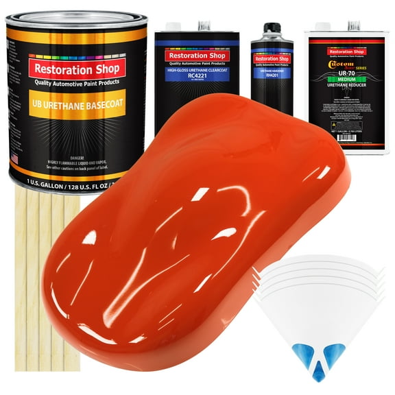 TRACTOR Red Gallon URETHANE BASECOAT CLEARCOAT Car Auto Paint Kit