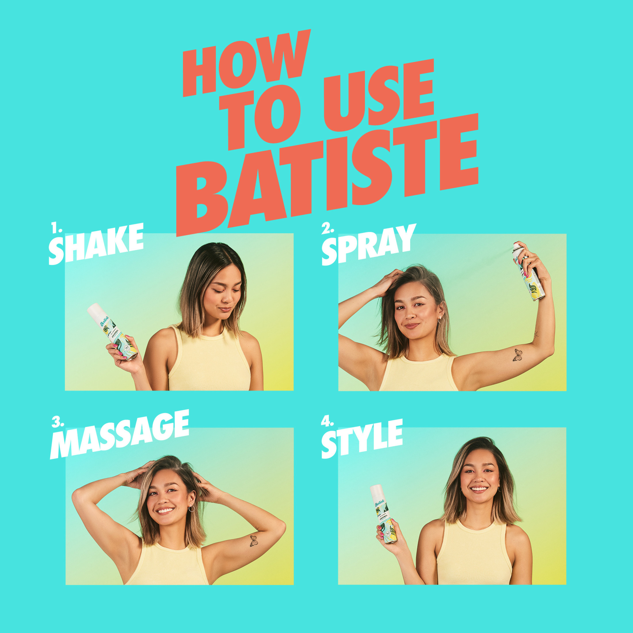 Batiste Dry Shampoo, Bare Fragrance, 4.23 oz photo 5