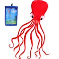thumbnail image 1 of Octopus Kite for Kids & Adults, Easy to Fly Comet Large Kite, Long Tail Design for Outdoor Play, Red, 1 of 5