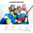 thumbnail image 4 of Portable Selfie Stick Carbon Fiber Stand Camera Bracket 1/4 Inch Screw Mount 36cm-150cm/14.2in-59in Adjustable Length Compatible with Insta360 X2/ X3, 4 of 5