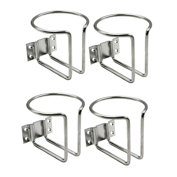 4Pcs Acero Inoxidable Coche Anillo Copa Soporte de Bebida Soporte de Botella para Marine Yacht Truck RV