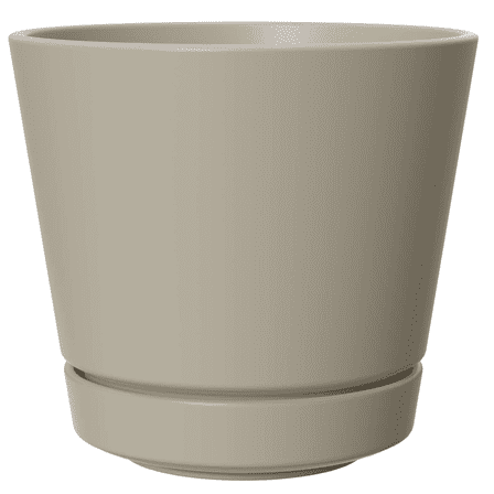 Mainstays Core 4.8" x 4.8" x 4.4" Round Birch Gray Plastic Planter