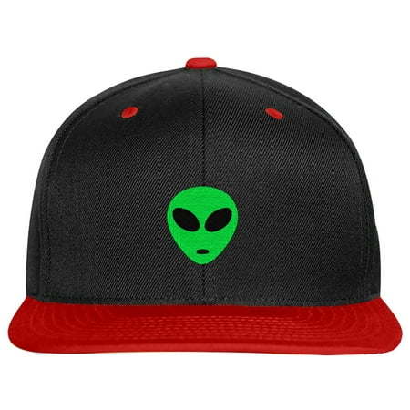 Sale Snbck Embroidered Green Alien-Em-0028-Black-Red