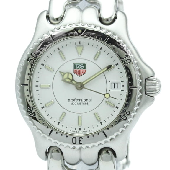 Pre-Owned TAG HEUER Sel Professional 200M Steel Mid Size Watch WG1212 Polished
