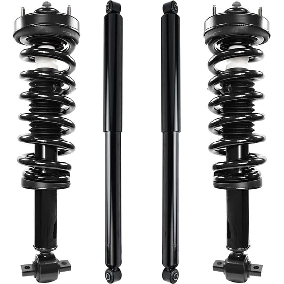 Detroit Axle - Front Struts & Coil Springs Rear Shock Absorbers Replacement for 2014 Ford F-150 4WD - 4pc Set