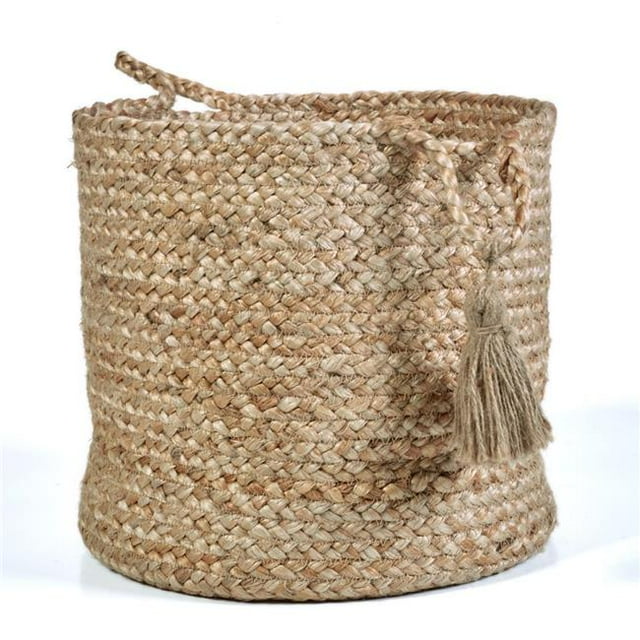 LR Resources BASKE16016NBH015H Montego Panier de Rangement de Cylindre Décoratif - Naturel