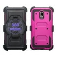 thumbnail image 5 of Samsung Galaxy J3 2018 Case,Galaxy J3 Orbit ,J3 Star/J3 V 2018/J3 Achieve/J3 Aura/Express Prime 3/Amp Prime 3 Case,Shock Proof w[Built In Screen Protector] Holster,Purple, 5 of 5