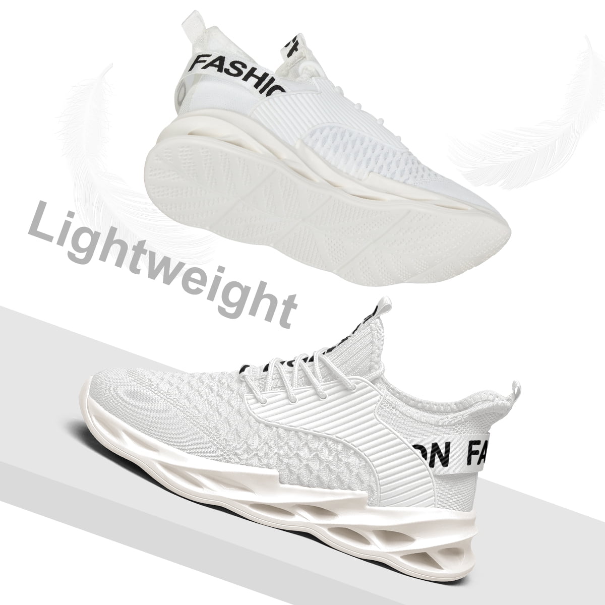 ZUTY Womens Training Running Shoes Breathable Non Slip Fashion Sneakers for Gym Workout Tennis Walking Sports White 9