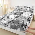 thumbnail image 3 of Castle Fairy Preppy Child Cute Animal Cats Twin Sheet Sets,Cartoon Pet Bedding, 3 of 7