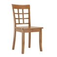 thumbnail image 6 of Lexington 5-Piece Wood Dining Set, Round Table and 4 Window Back Chairs, Oak, 6 of 8