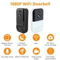 thumbnail image 3 of Cámara de seguridad con timbre de video WIFI inalámbrico 1080P con visión nocturna Audio bi Abanopi Cámara de seguridad del timbre, 3 of 7