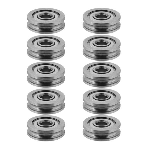 U Groove Bearing Pulley Bearing, Ball Bearing, High 10 Pcs Metal Pulley Bearing For Home