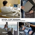 thumbnail image 2 of PUNCUBE Portable Lap Desk - Lap Desk with Retractable Mouse Pad, Adjustable Stand, Writing Board, Expandable Surface, and Heat Protection for Laptops, 2 of 6