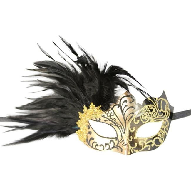 Vanity Lace Eyemask Eye Mask 1 Accessory Masquerade Ball Fan Golden Venetian 