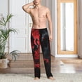 thumbnail image 6 of Dragon Print Men's Polyester Full-width print Lounge Pants, Soft & Lightweight Sleepwear Pajama Pants for Home, 6 of 8