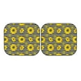 thumbnail image 7 of Haiem Sunflowers On Black And White Stripes Car Windshield Sun Shade (2 Pieces) Foldable Windshield Sun Shade Car Accessories for Truck SUV Pickup-Medium, 7 of 7