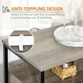 thumbnail image 4 of 47" Industrial Sideboard Buffet Cabinet, Kitchen Cabinet, Coffee Bar Cabinet with Adjustable Shelves, Glass Doors for Living Room, Gray, 4 of 7