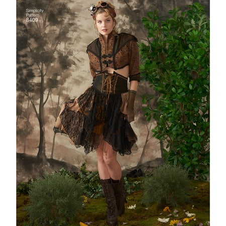Simplicity Misses' Size 14-22 Steampunk Costume Pattern, 1